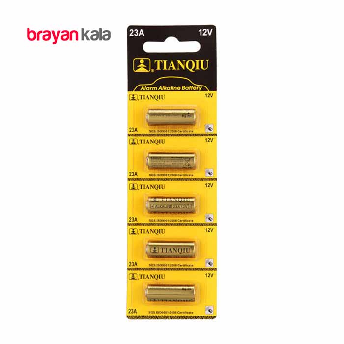 عکس اصلی باتری 23A تیانکیو مدل A1 بسته 5 عددی